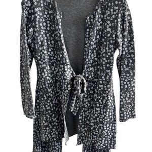 Lynn Ritchie Silver Chic Gray Patterned Women's Pantsuit. Size small